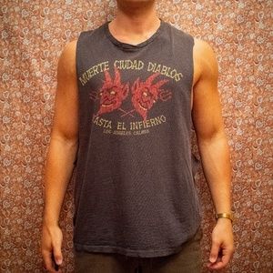 Retro Grunge Diablo Tank Top Devil